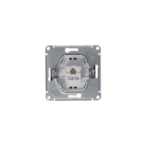 Розетка с/у GLOSSA RJ45 1м антрацит механизм кат.5E (комп.) (упак-10шт) SchE                                         фото 3                    