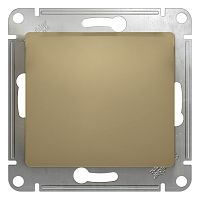 Переключатель с/у GLOSSA 1кл. титан, механизм IP20 10А на 2 направления (упак-20шт) SchE          