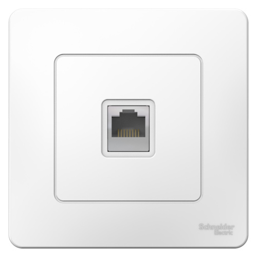 Розетка с/у Бланка RJ45 1м белый в сборе кат.5E (комп.) (упак-10шт) SchE                                         фото 2                    