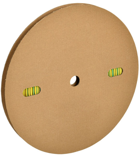 Термоусаживаемая трубка 28/14 желто-зеленая (рол/50м) ТТУ ИЭК                                        