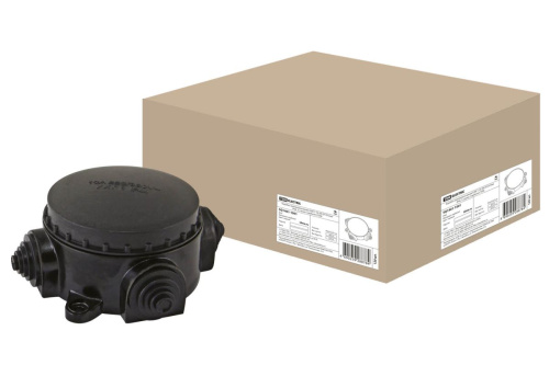 Коробка карболитовая ОП D72 мм IP44 3-х рожковая ТДМ                                        